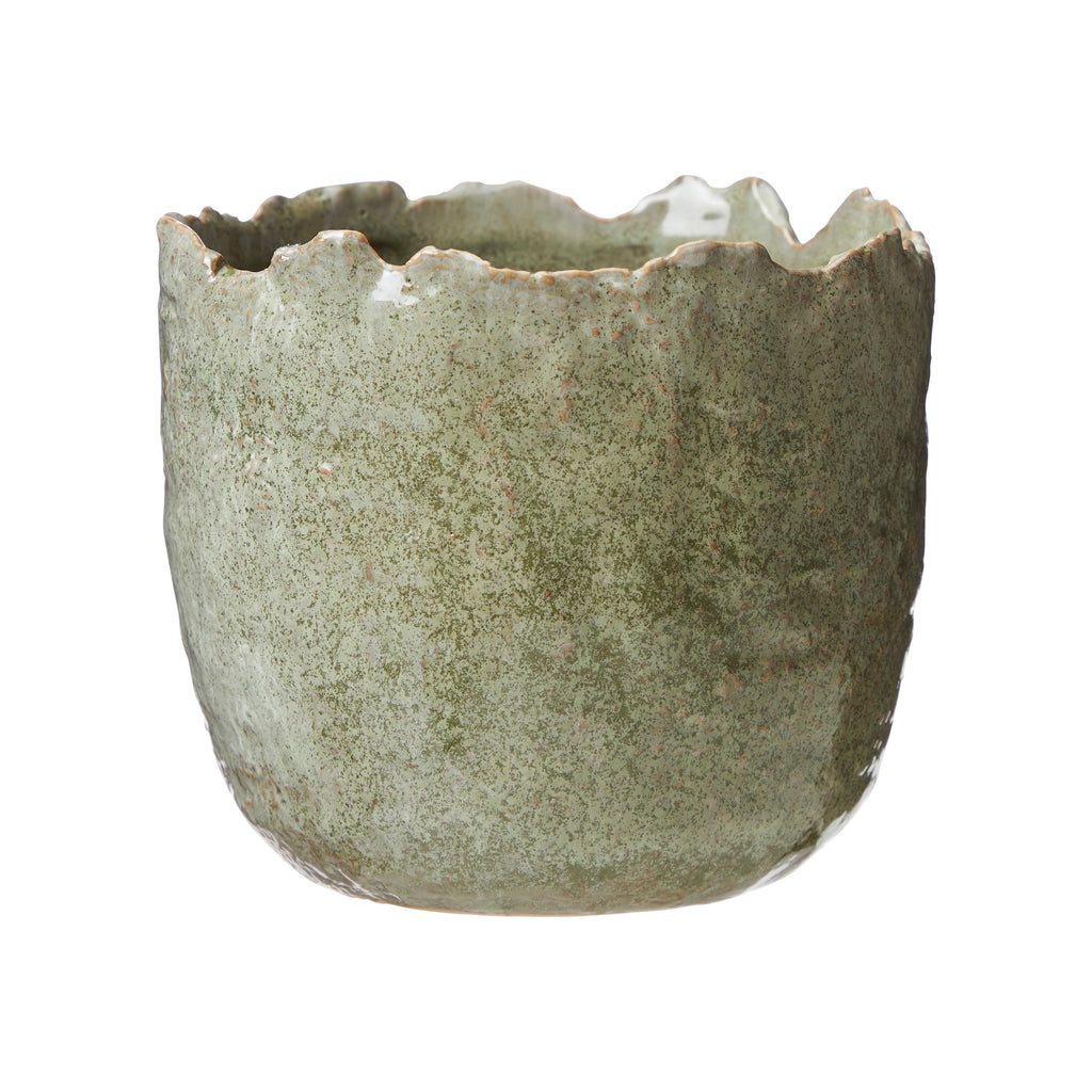 Light Green Melange Spring Pots - Two Assorted