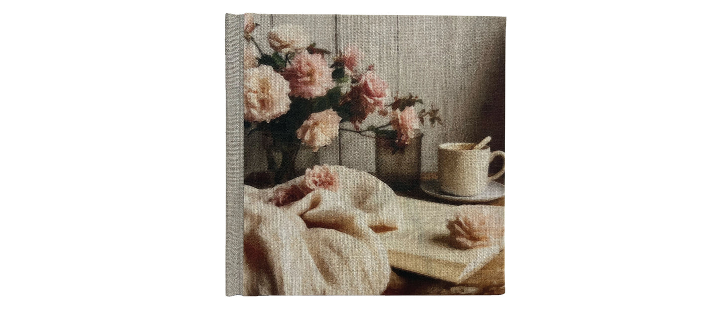 "Peaceful Afternoon" Handmade Linen Hardcover Notebook | Diary