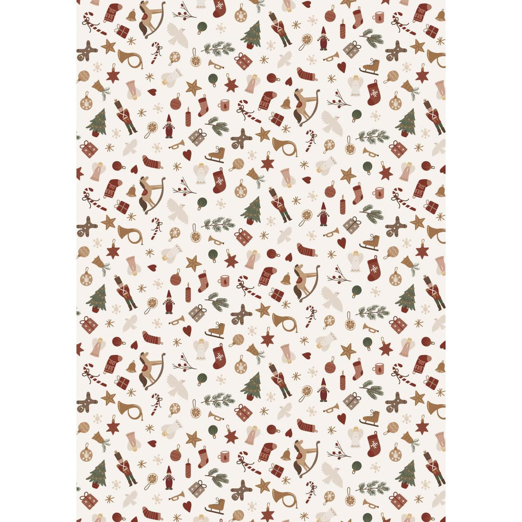 Paper Gift Wrap with My Nostalgic Christmas Design 500cm per Roll