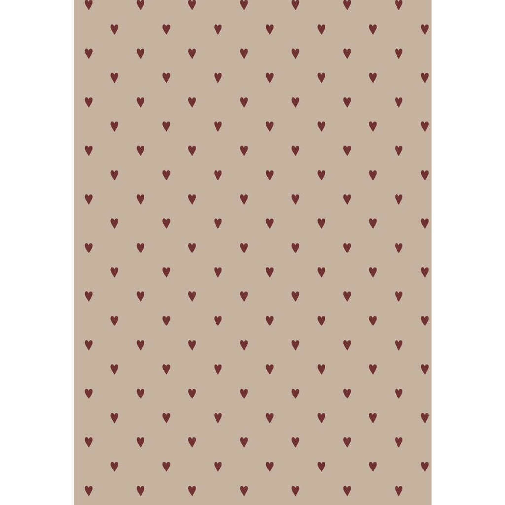 Paper Gift Wrap with Hearts Design 500cm per Roll | Annie