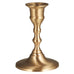 Classic Tall Brass Candle Holder for Dinner Candles