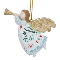 Flying Angel with Trumpet and Wings 12cm | Annie Mo's