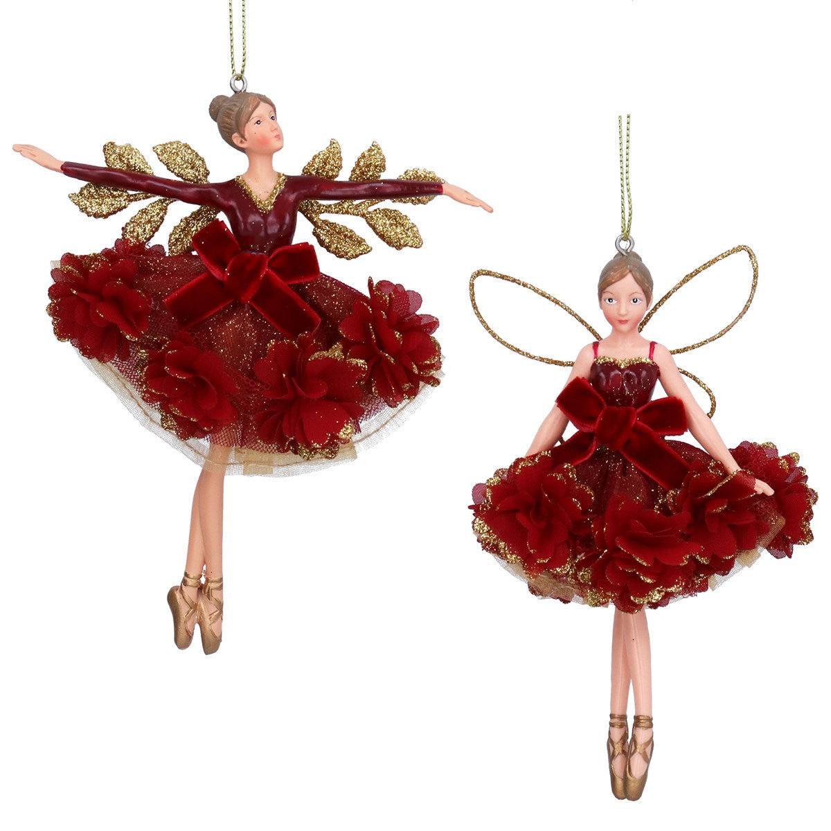 Resin Fairy, 15cm - Burgundy/Floribunda Shape Choice