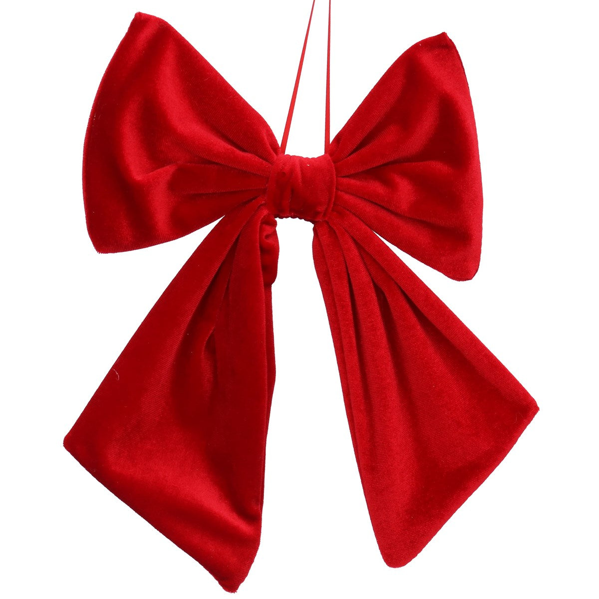 Fabric Wired Bow, 25cm - Red Velvet | Annie Mo's
