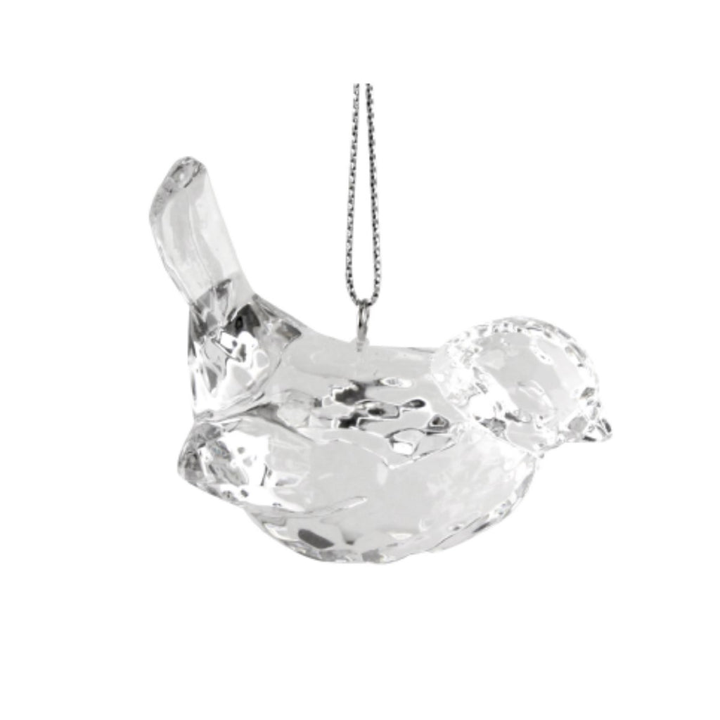 Acrylic Clear Crystal Bird Hanging Decoration 6cm | Annie Mo's