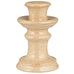 Cream Stoneware Candle Holder for Dinner Candles
