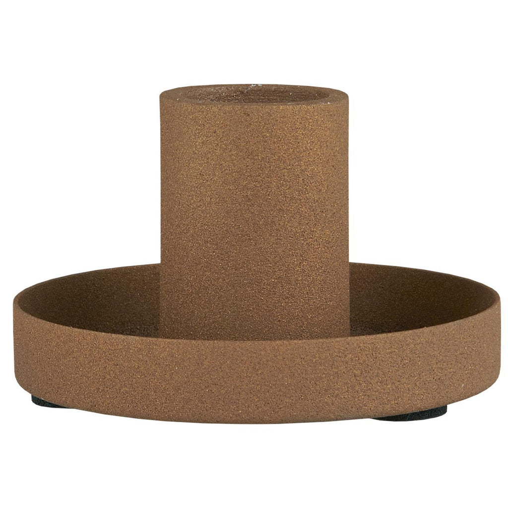 Cognac Metal Candle Holder for Dinner Candles | Annie Mo's B