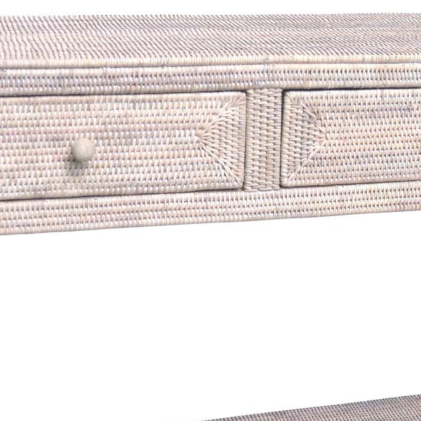 Artisan Rattan Console Table with Three Drawers 150cm