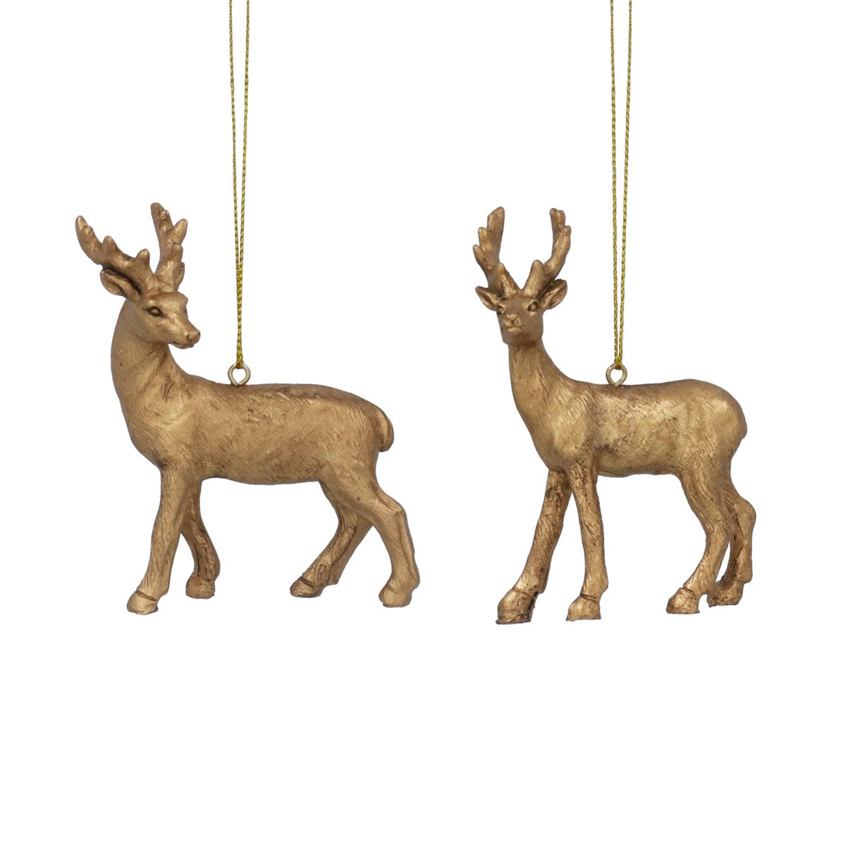 Old Golden Resin Reindeer - Style Choice