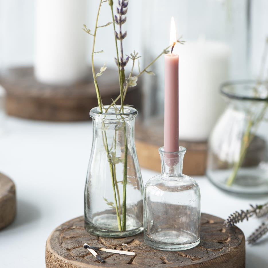 Coral Almond Taper Candle 20cm | Annie Mo's B