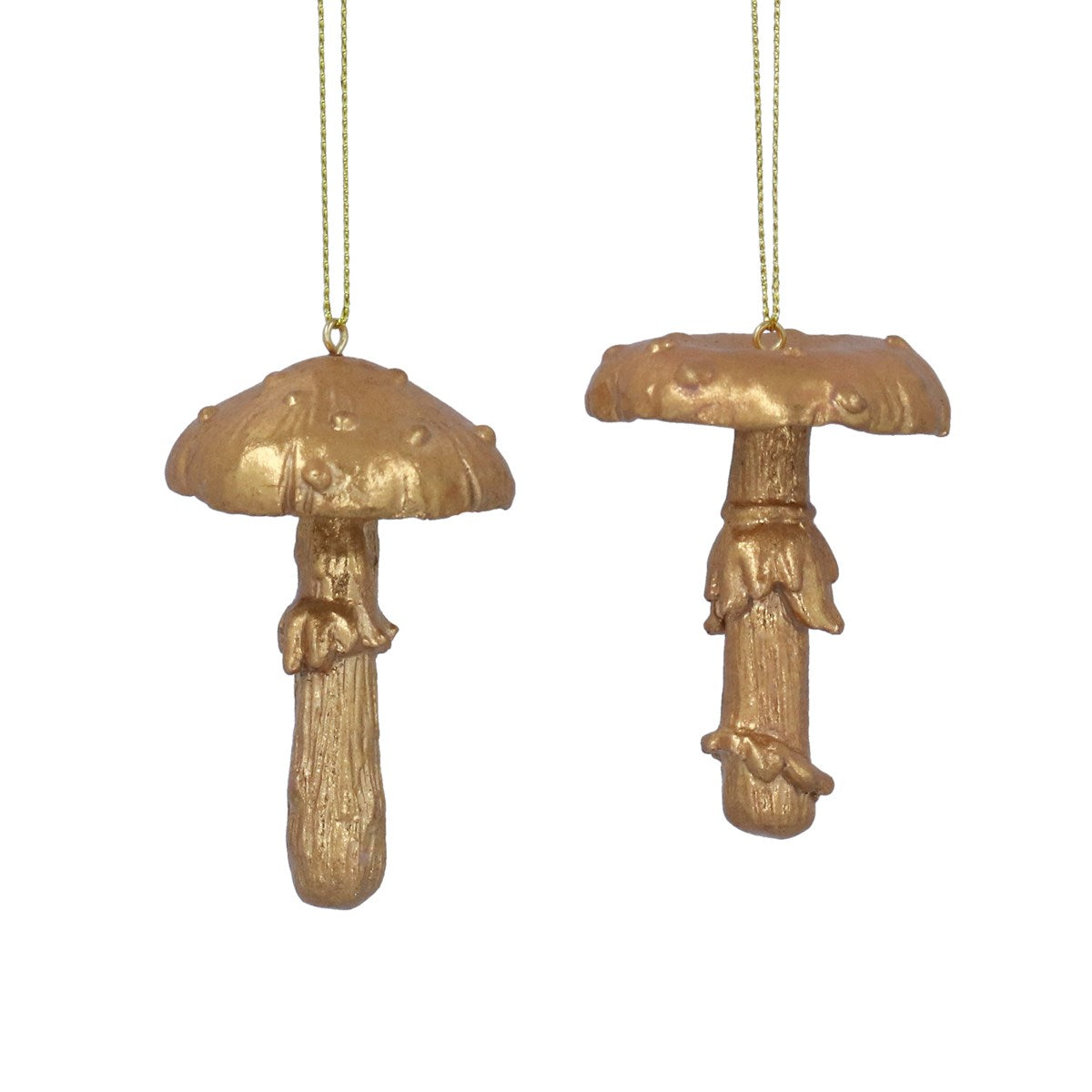 Resin Dec 8cm - Old Gold Toadstools - Shape Choice | Annie Mo's