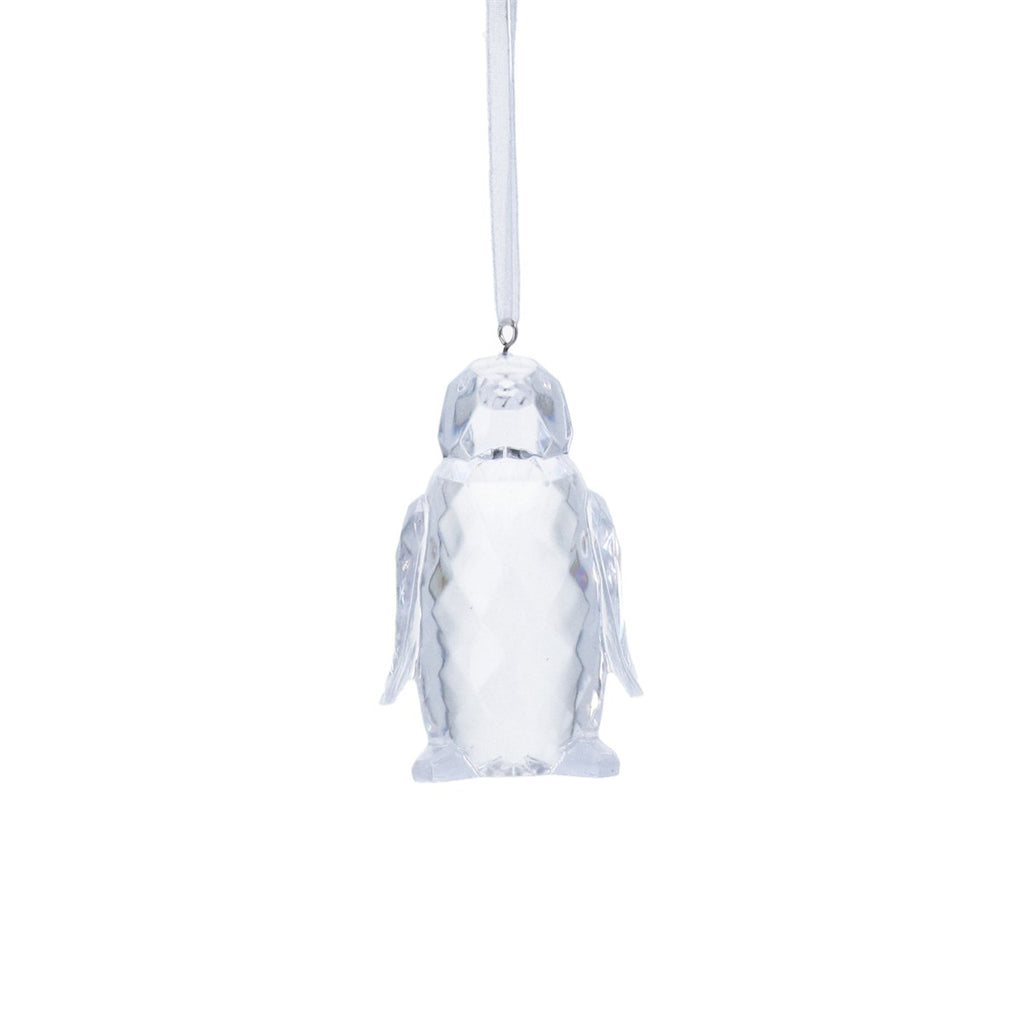 Acrylic Clear Penguin Hanging Decoration 7cm | Annie Mo's