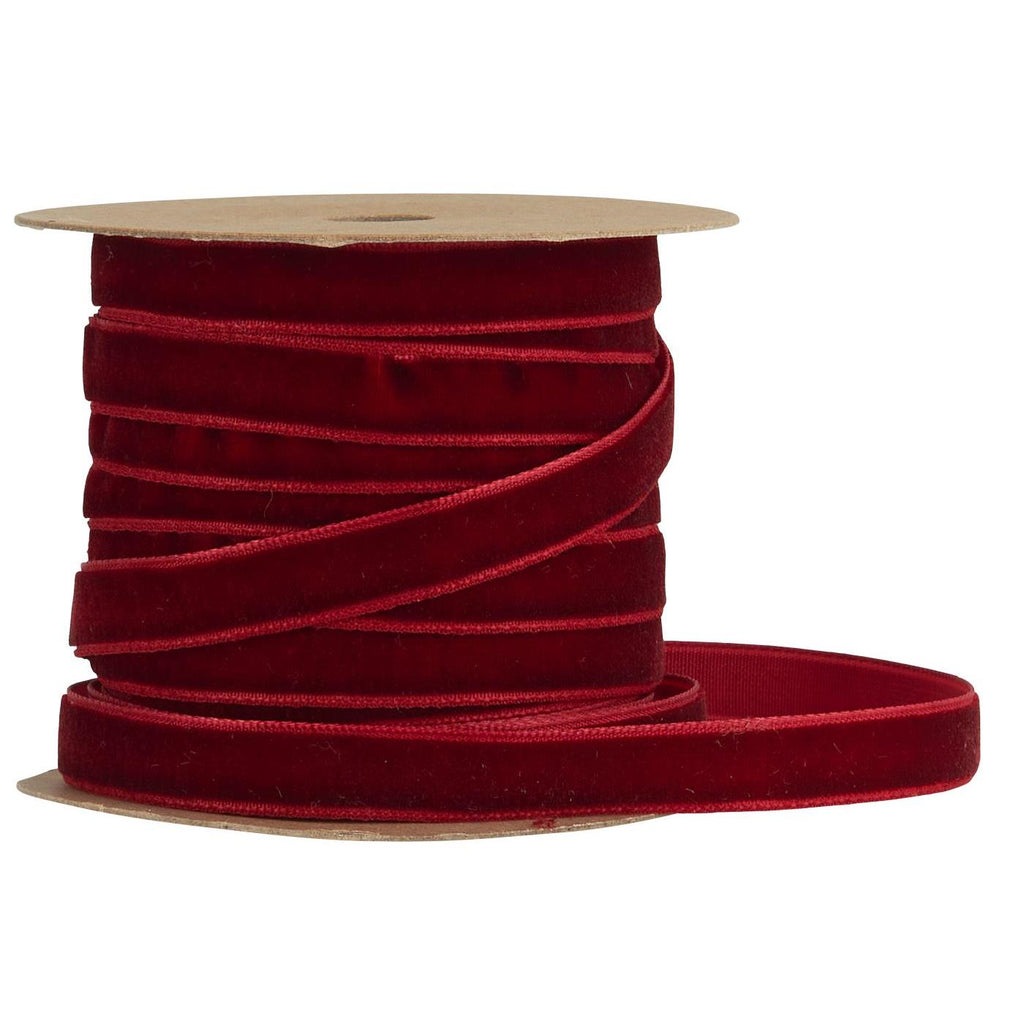 Velvet Ribbon on Spool 1000cm - Colour Choice