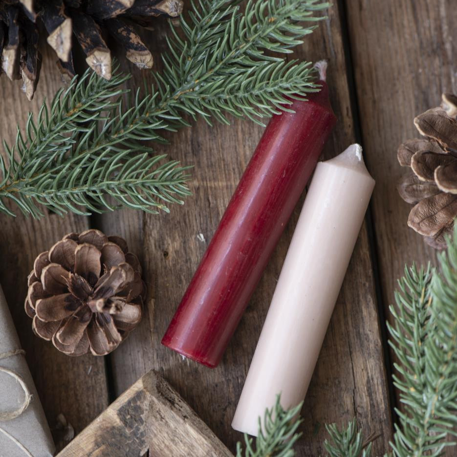 Short Bordeaux Dinner Candle 11cm | Annie Mo's