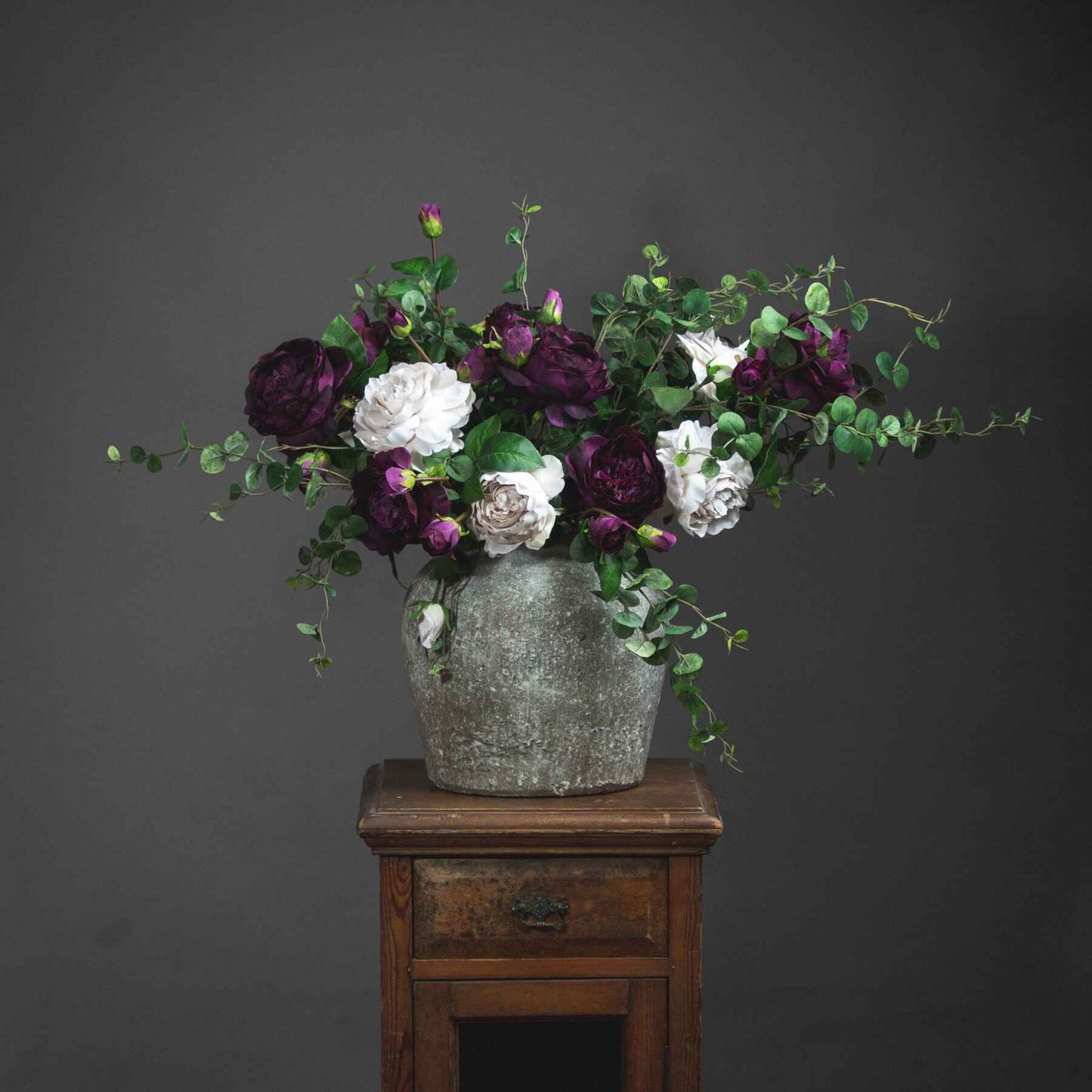 Aged Stone Look Ceramic Vase