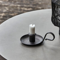 Grab Black Metal Candle Holder 15cm | Annie Mo's