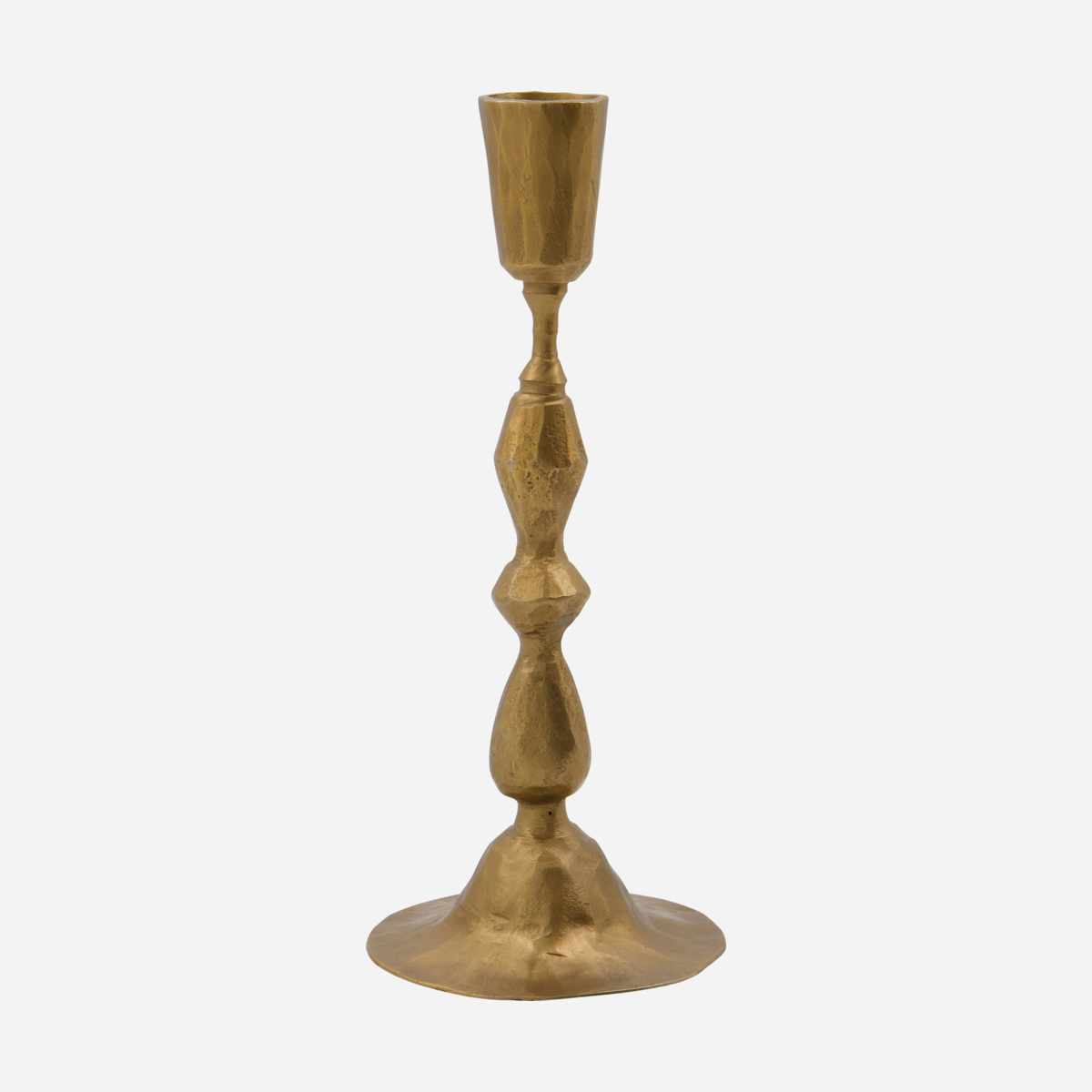 Antiqued Golden Candlestick 20cm
