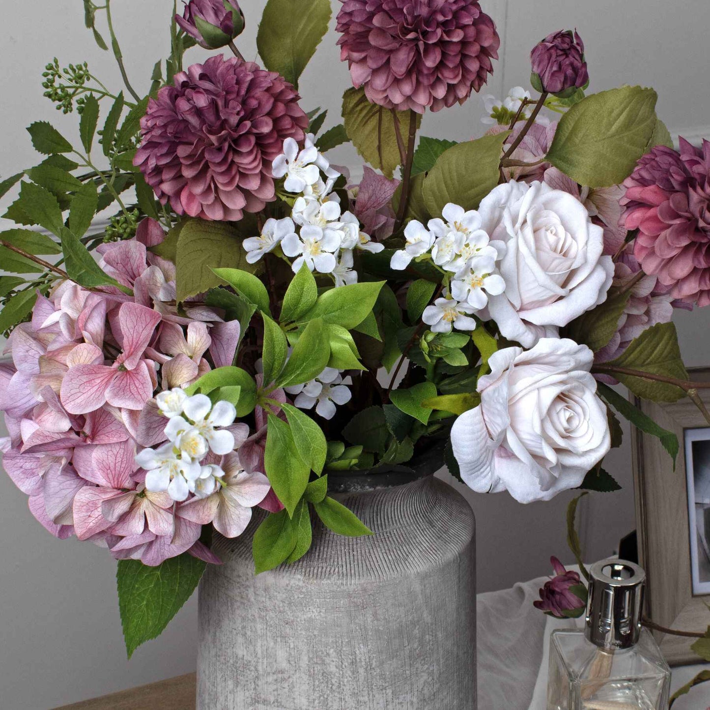 Bloomville Urn Stone Look Vase 31cm-B