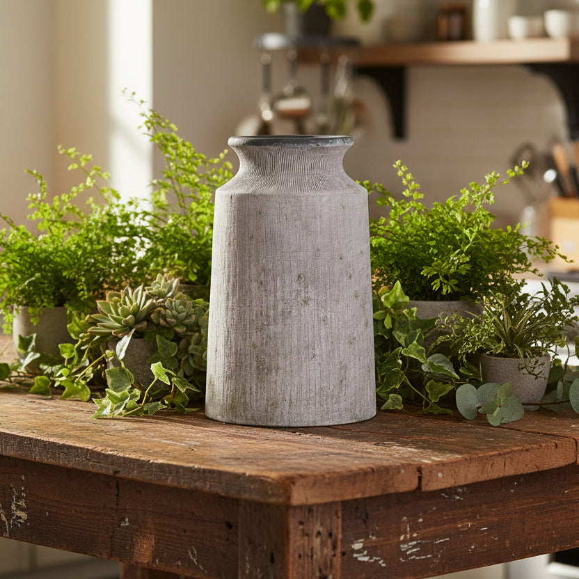 Bloomville Urn Stone Look Vase 31cm | Annie Mo's