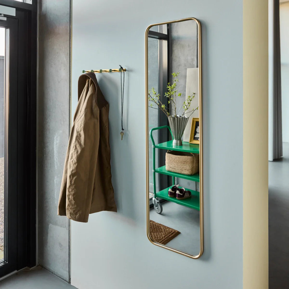 Gold Frame Mirror 129cm