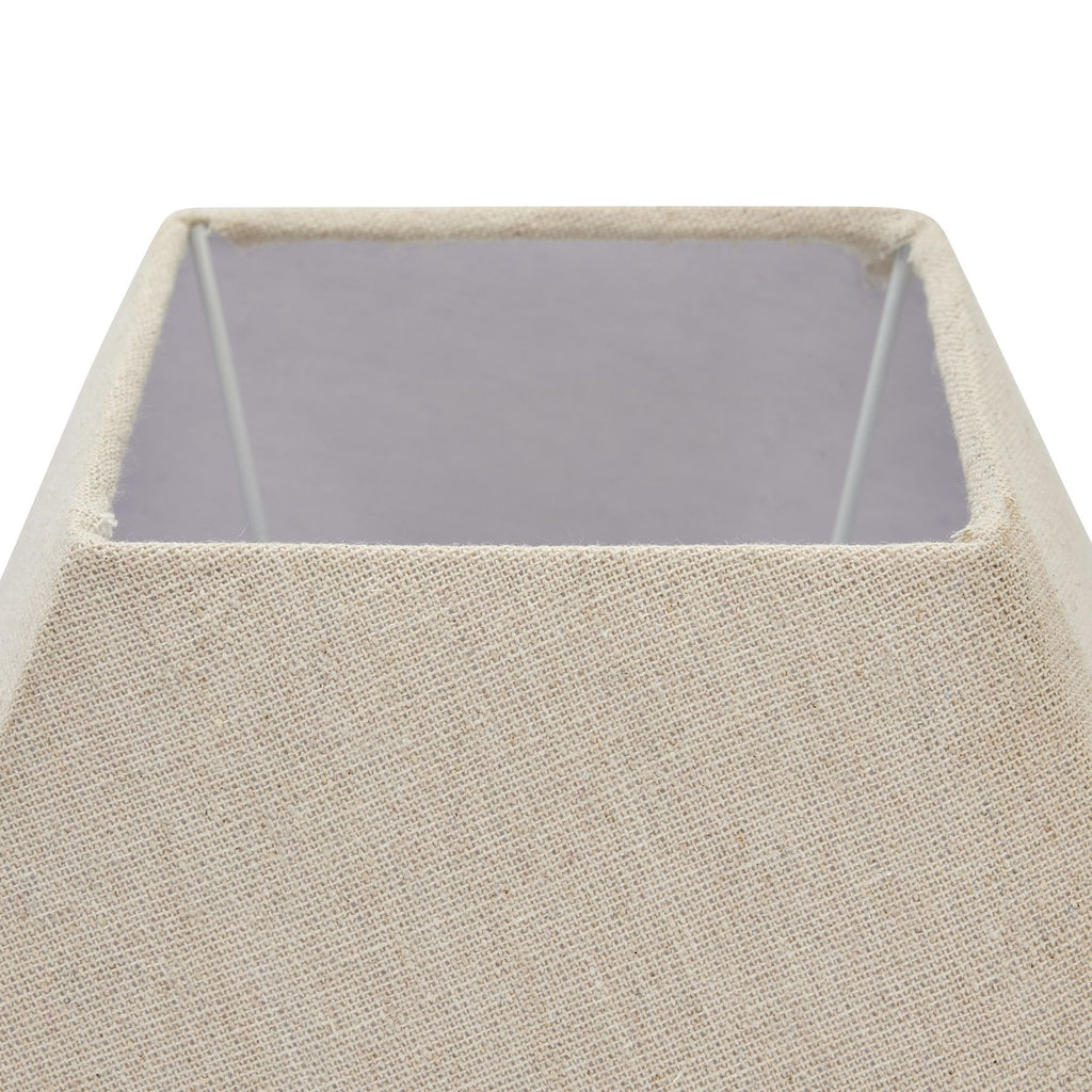 Inca Fluted Wooden Table Lamp with Shade 53cm