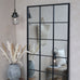 Factory Mirror in Antique Black Metal 180cm
