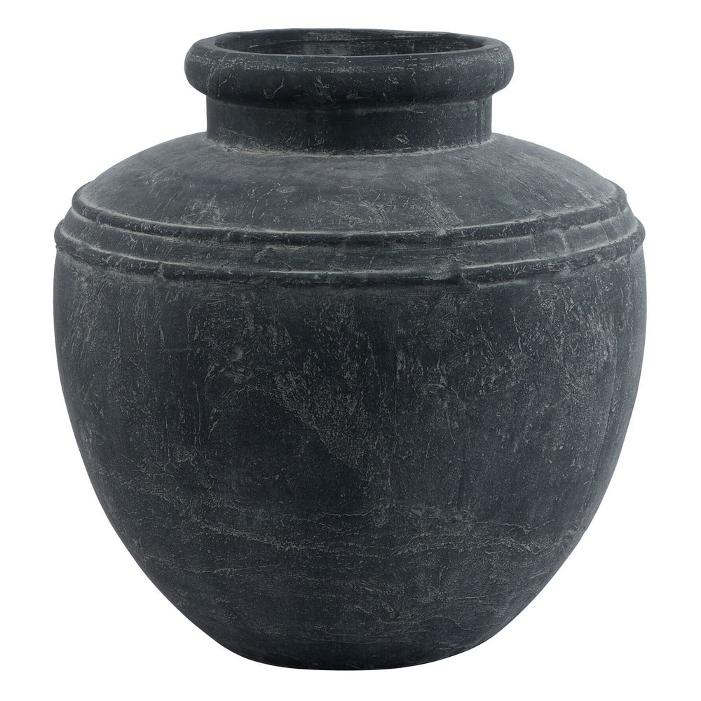 Large Grey Stone Effect Vase 39cm | Annie Mo's
