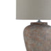 Siena Brown Table Lamp With Linen Shade 48cm
