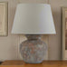 Siena Brown Table Lamp With Linen Shade 63cm | Annie Mo's