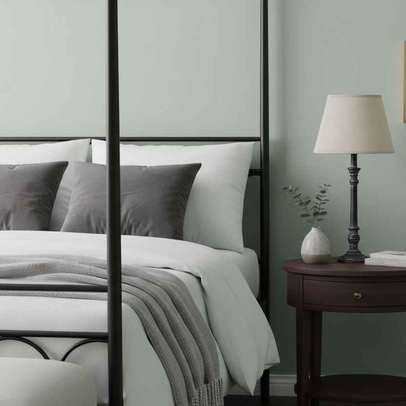Isca Stem Table Lamp With Linen Shade 41cm | Annie Mo's
