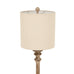 Candlestick Table Lamp With Linen Shade 81cm