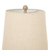 Hiaro Candlestick Table Lamp With Linen Shade 80cm
