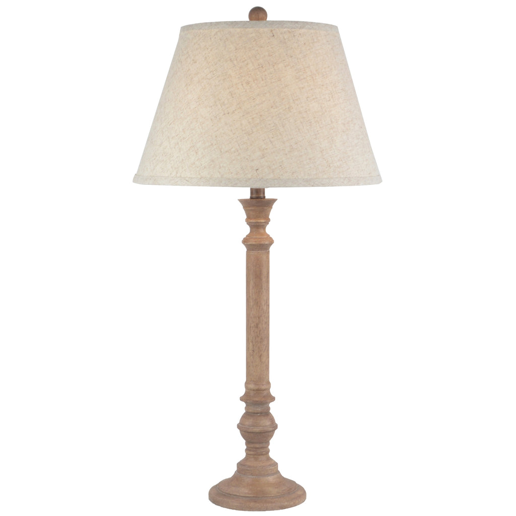 Solenne Table Lamp With Edged Linen Shade 79cm