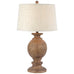 Clarion Table Lamp With Edged Linen Shade 71cm