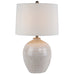 Chevronne Ceramic Table Lamp With Linen Shade 63cm