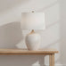 Chevronne Ceramic Table Lamp With Linen Shade 63cm | Annie Mo's