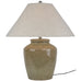 Mottura Ceramic Table Lamp With Edged Linen Shade 66cm