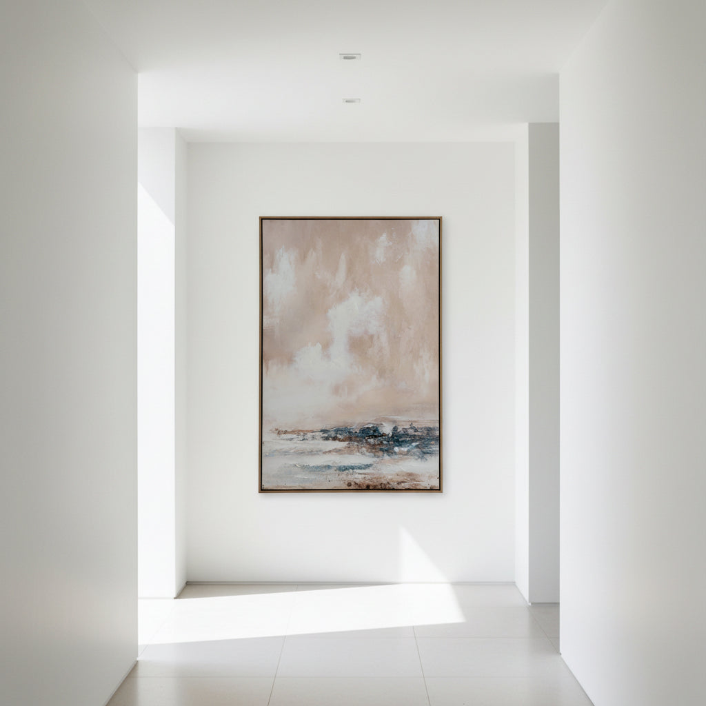 Veydra Hand Painted Canvas In Wood Frame 120cm