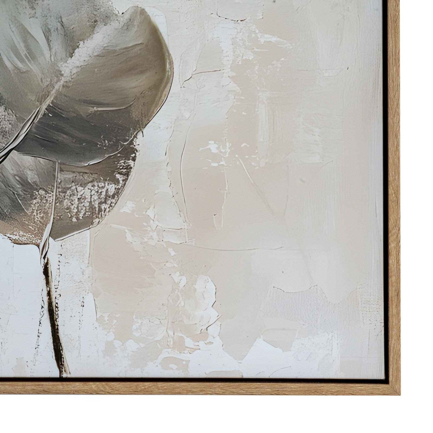 Silvra Hand Painted Canvas In Wood Frame 80cm