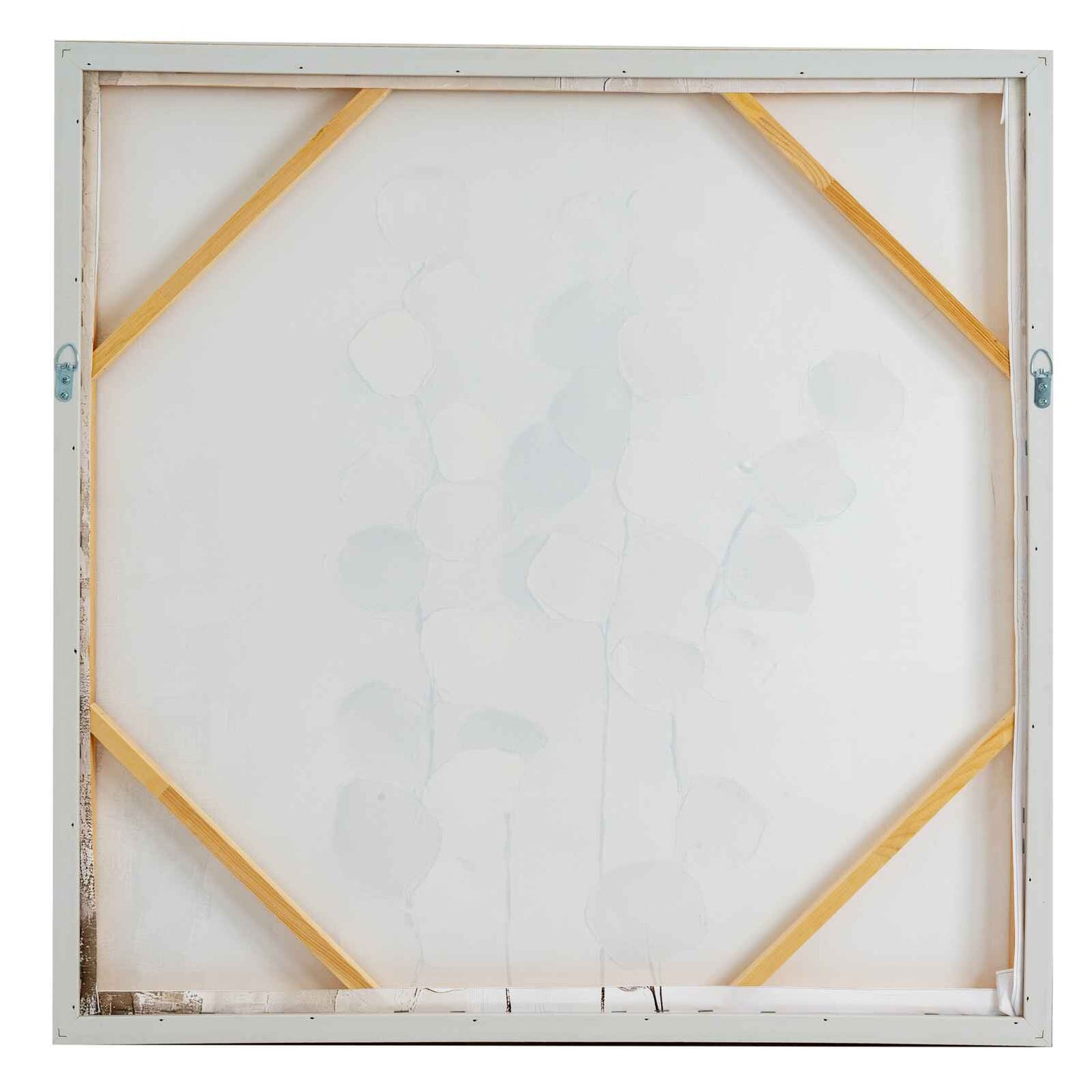 Silvra Hand Painted Canvas In Wood Frame 80cm