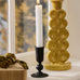 Black Metal Candle Holder for Dinner Candles 10cm | Annie Mo's