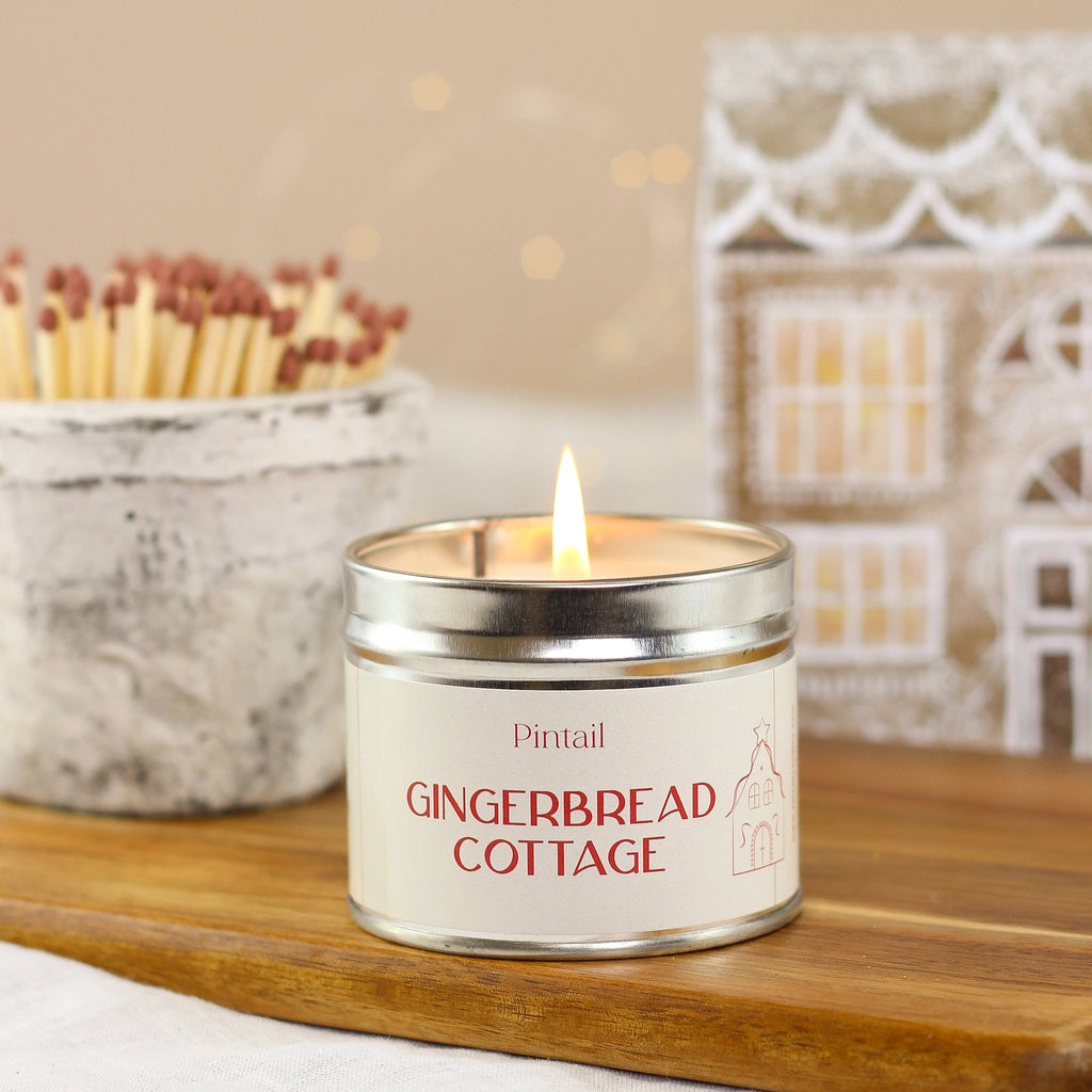Gingerbread Cottage Classic Tin Candle 35hr Burn Time