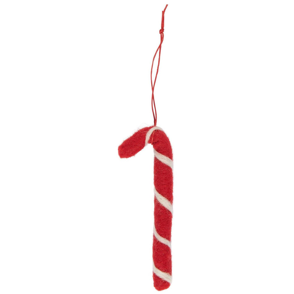 Felt Candy Cane Hanger 11cm | Annie Mo's