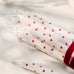 Red Hearts Taper Candle 20cm