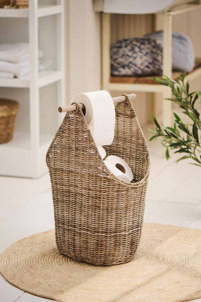Rattan Toilet Roll Holder