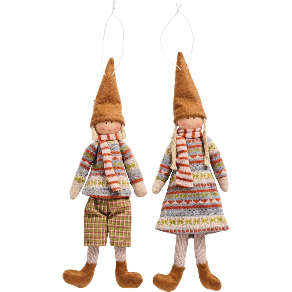 Set of Two Santa's Little Helpers 32cm | Annie Mo's