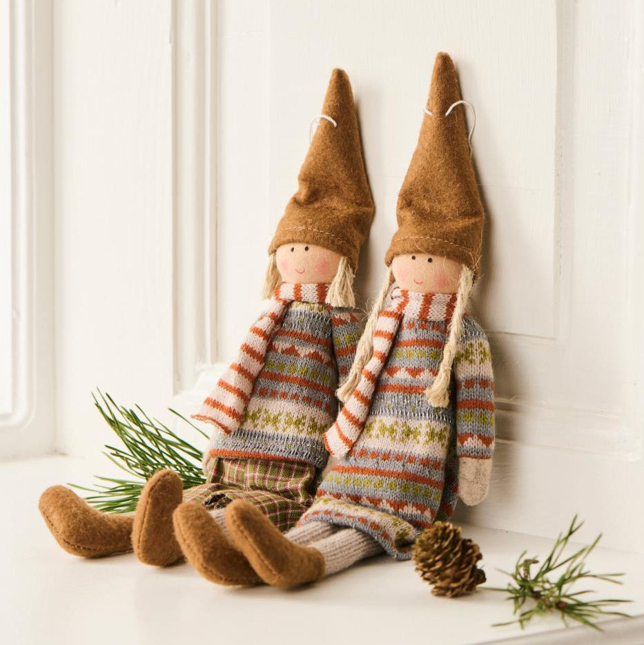 Set of Two Santa's Little Helpers 32cm