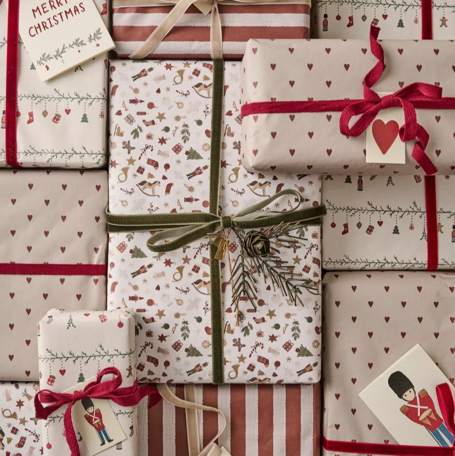 Paper Gift Wrap with My Nostalgic Christmas Design 500cm per Roll