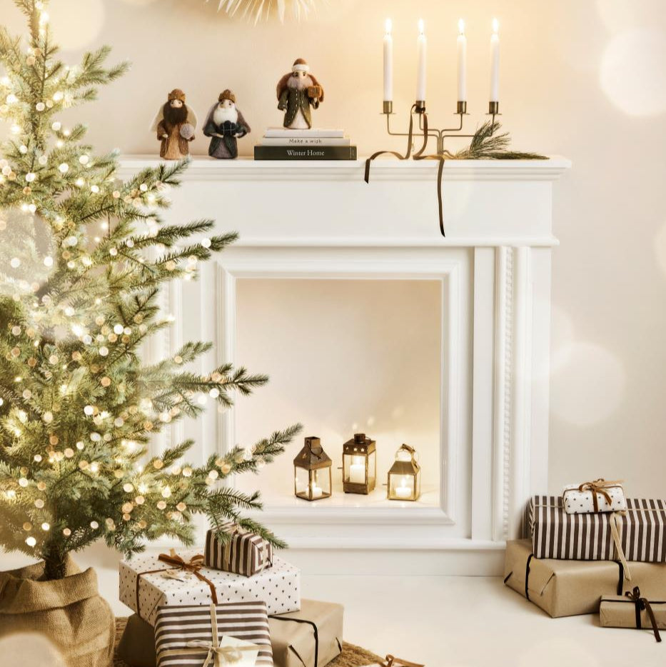 Candle Holder for Four Dinner Candles 28cm