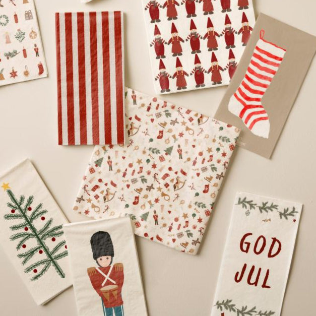 50 Square Paper Napkins - My Nostalgic Christmas 40cm